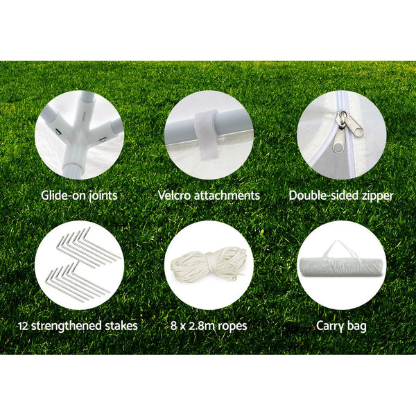 Instahut Gazebo 3x9 Outdoor Marquee Party Wedding Outdoor Tent Canopy Camping Instahut