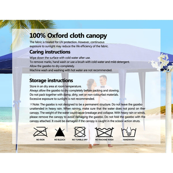 Instahut Gazebo 3x9 Outdoor Marquee Wedding Gazebos Tent Canopy Camping Tent BU Instahut
