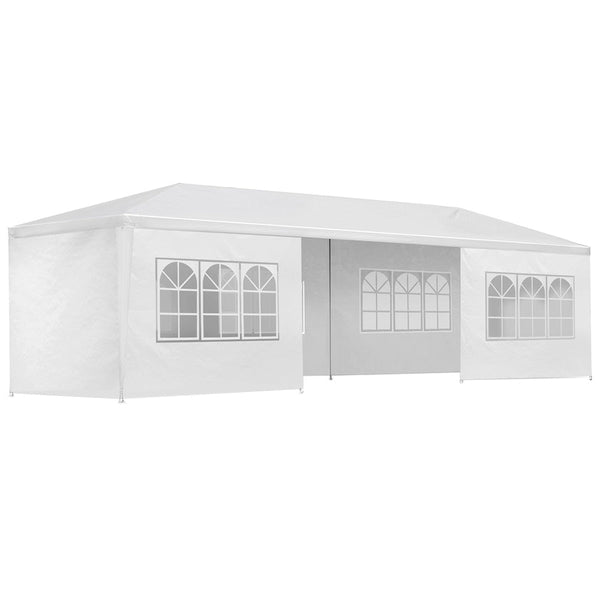 Instahut Gazebo 3x9 Outdoor Marquee Gazebos Wedding Party Camping Tent 8 Wall Panels Instahut