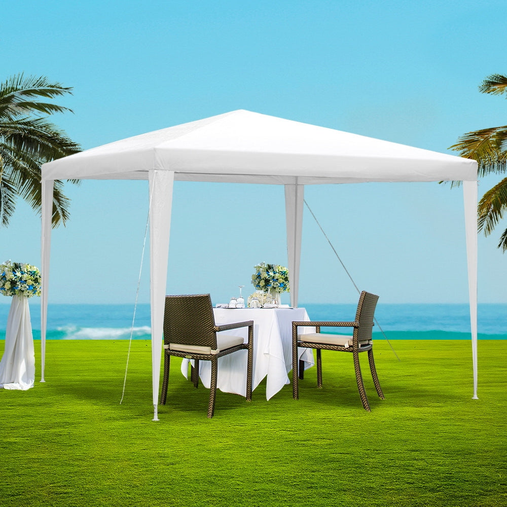 Instahut Wedding Gazebo Outdoor Marquee Party Tent Event Canopy Camping 3x3 White Instahut