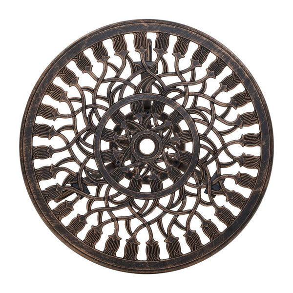 Gardeon 3PC Outdoor Setting Cast Aluminium Bistro Table Chair Patio Bronze freeshipping - Awezingly