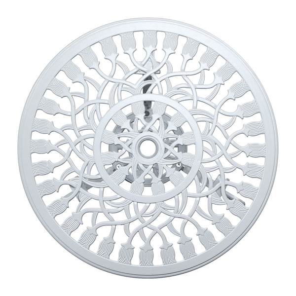 Gardeon 3PC Outdoor Setting Cast Aluminium Bistro Table Chair Patio White freeshipping - Awezingly