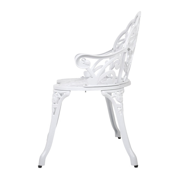 Gardeon Victorian Garden Bench – White freeshipping - Awezingly