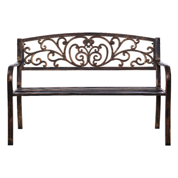 Gardeon Cast Iron Garden Bench - Bronze freeshipping - Awezingly