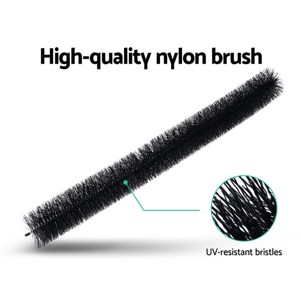 24 Pcs Gutter Brush Guard 100mm X 22m Length Leaf Twigs Filter Home Garden Giantz