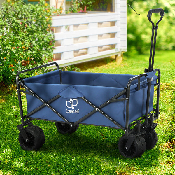 Gardeon Foldable Wagon Cart Trolley Cart Collapsible Beach Outdoor Garden Cart Gardeon