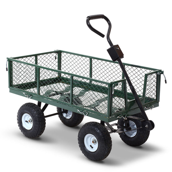 Gardeon Mesh Garden Steel Cart - Green freeshipping - Awezingly