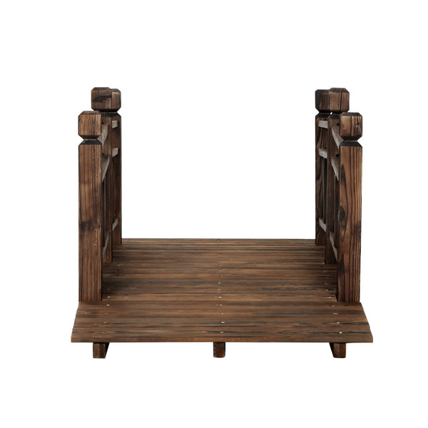 Gardeon Garden Ornaments Wooden Rustic Bridge Decor Outdoor Decoration Yard Gardeon