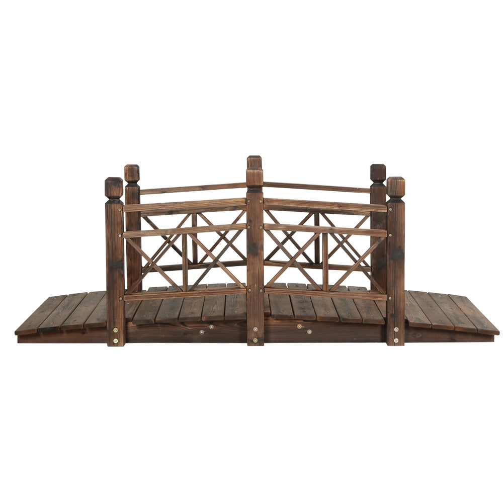 Gardeon Garden Ornaments Wooden Rustic Bridge Decor Outdoor Decoration Yard Gardeon