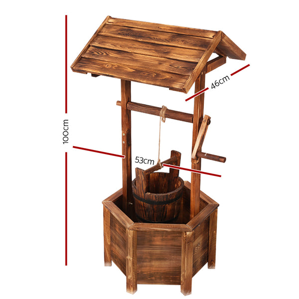 Gardeon Wooden Wishing Well freeshipping - Awezingly