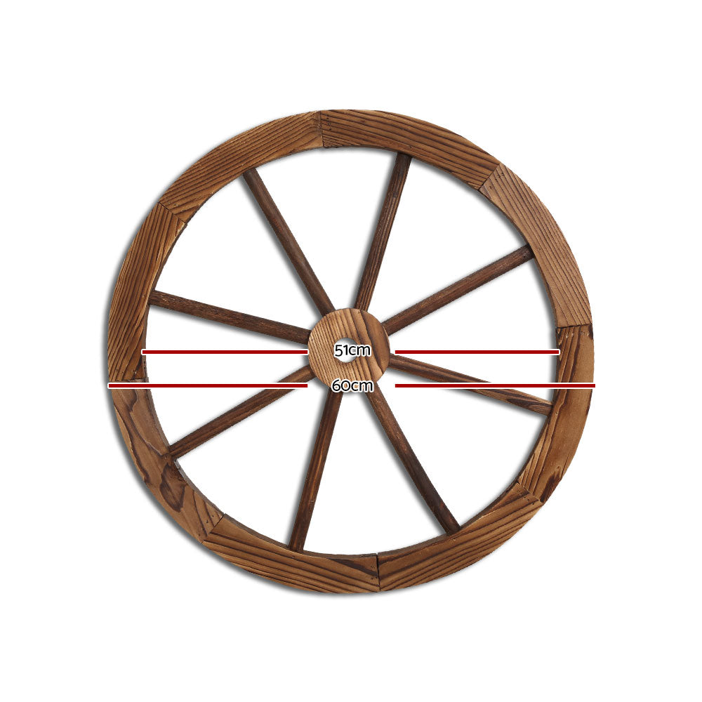 2 x Gardeon Wooden Wagon Wheel freeshipping - Awezingly