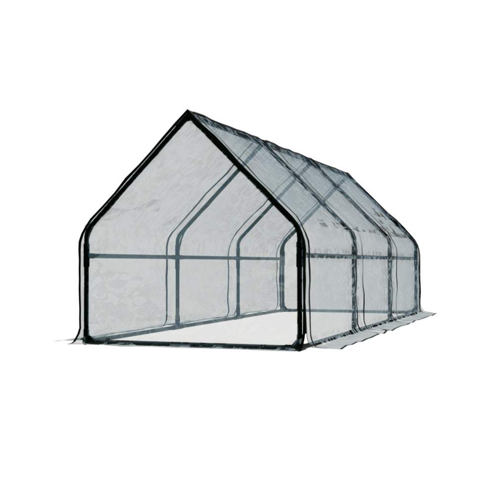Greenfingers Greenhouse 270x92cm Flower Garden Shed PVC Cover Frame Green House Greenfingers