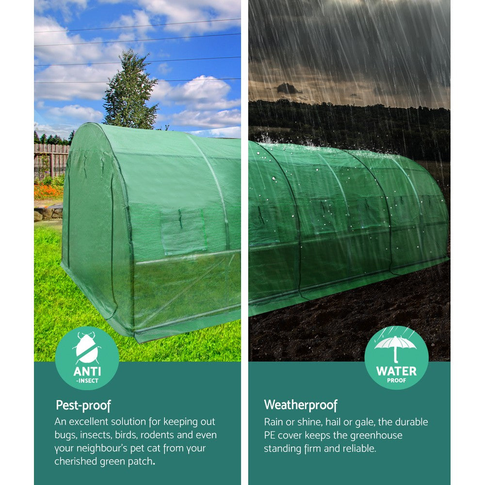 Greenfingers Greenhouse 6MX3M Garden Shed Green House Storage Tunnel Plant Grow freeshipping - Awezingly