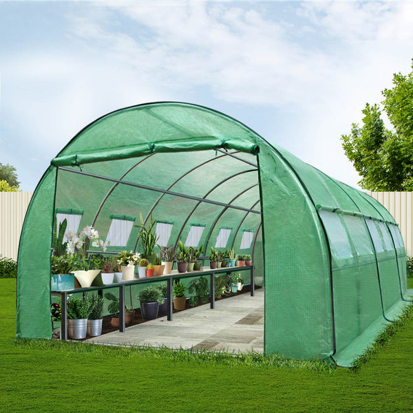 Greenfingers Greenhouse 6MX3M Garden Shed Green House Storage Tunnel Plant Grow freeshipping - Awezingly