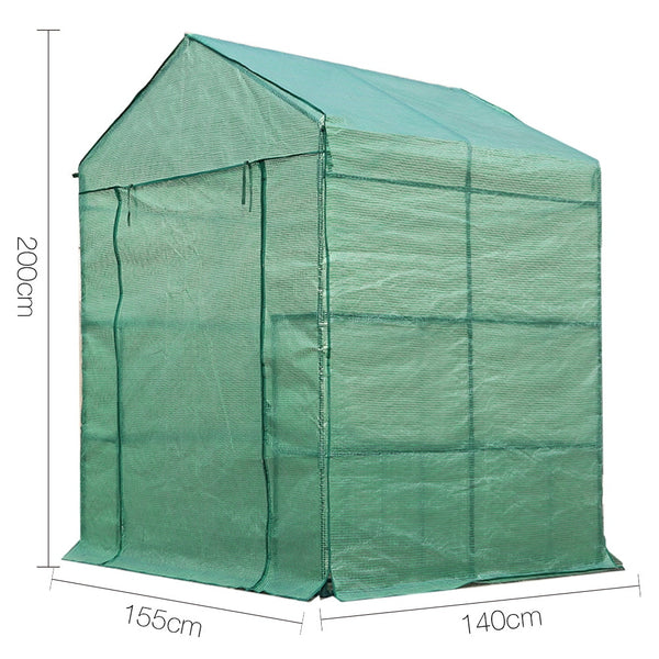 Greenfingers Greenhouse Green House Tunnel 2MX1.55M Garden Shed Storage Plant freeshipping - Awezingly