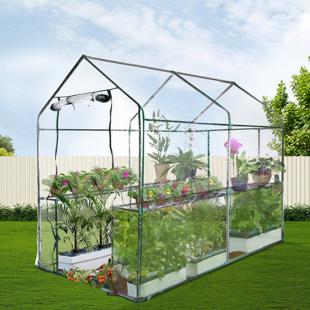 Greenfingers Greenhouse Garden Shed Green House 1.9X1.2M Storage Greenhouses Clear freeshipping - Awezingly