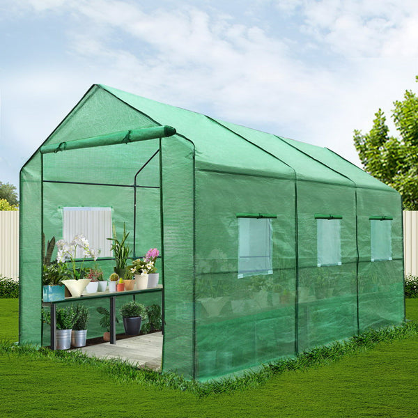 Greenfingers Greenhouse Garden Shed Green House 3.5X2X2M Greenhouses Storage Lawn freeshipping - Awezingly