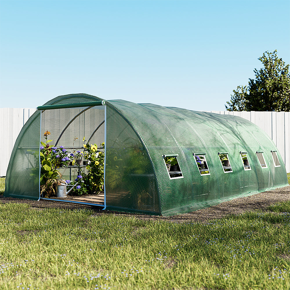 Greenfingers Greenhouse Walk in Green House Tunnel Plant Flower Garden Shed 6X4M Greenfingers