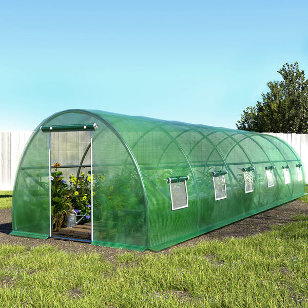 Greenfingers Greenhouse Walk in Green House Tunnel Plant Garden Shed Dome 9x3x2M Greenfingers