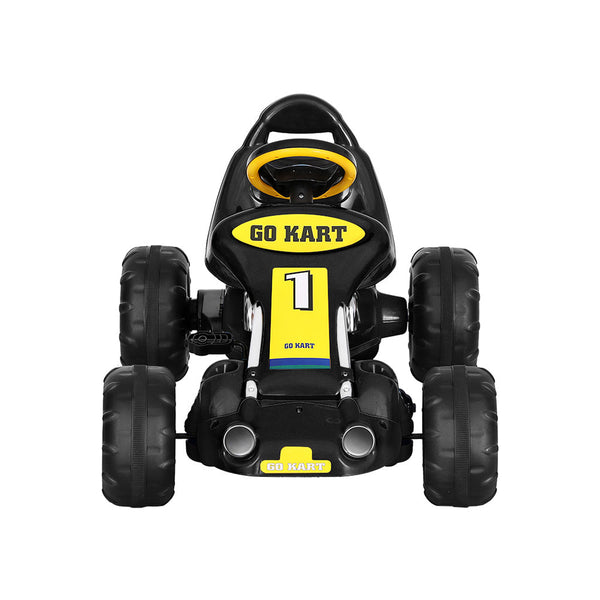 Rigo Kids Pedal Go Kart Ride On Toys Racing Car Plastic Tyre Black RIGO