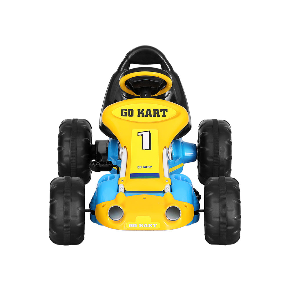 Rigo Kids Pedal Go Kart Ride On Toys Racing Car Plastic Tyre Blue RIGO