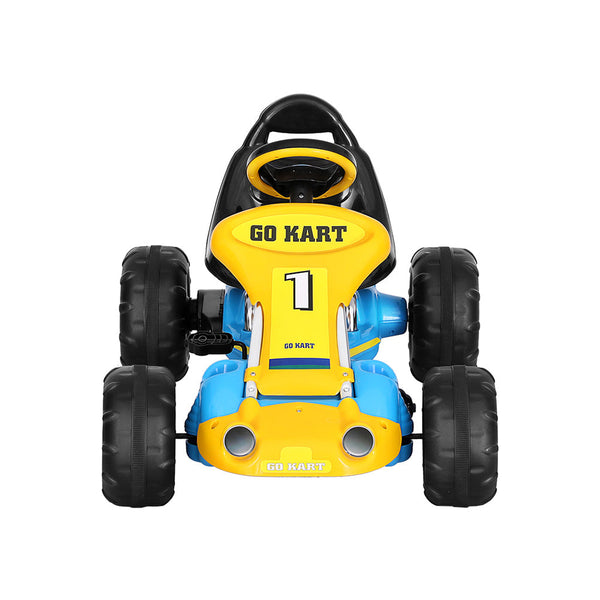 Rigo Kids Pedal Go Kart Ride On Toys Racing Car Plastic Tyre Blue RIGO