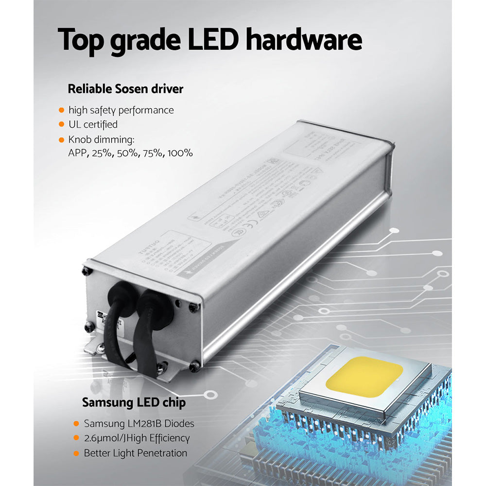 Greenfingers 1500W LED Grow Light Full Spectrum Indoor Veg Flower All Stage Greenfingers