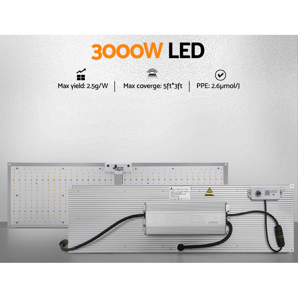 Greenfingers 3000W LED Grow Light Full Spectrum Indoor Veg Flower All Stage Greenfingers