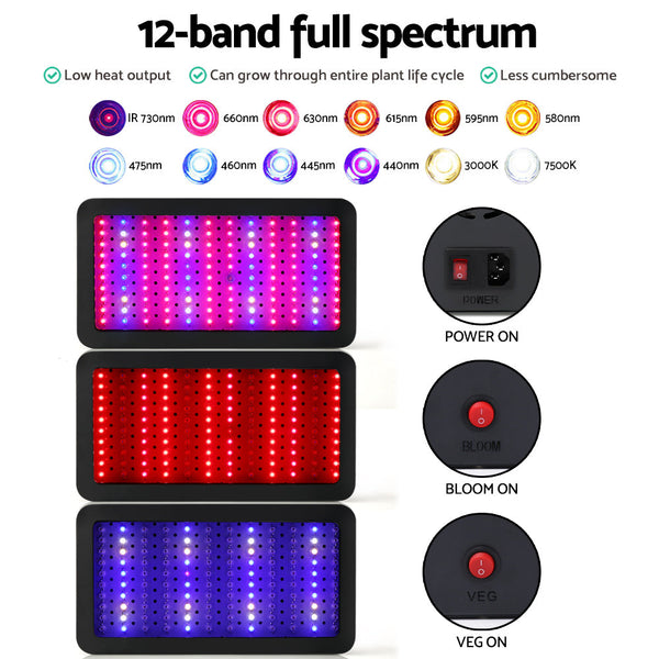 Greenfingers 1200W LED Grow Light Full Spectrum Greenfingers