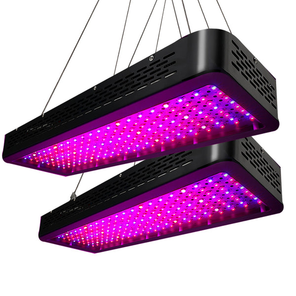 Greenfingers Set of 2 LED Grow Light Kit Hydroponic System 2000W Full Spectrum Indoor freeshipping - Awezingly