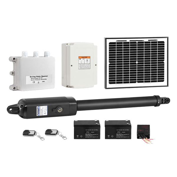 LockMaster Automatic Full Solar Power Swing Gate Opener Kit 600KG lockmaster