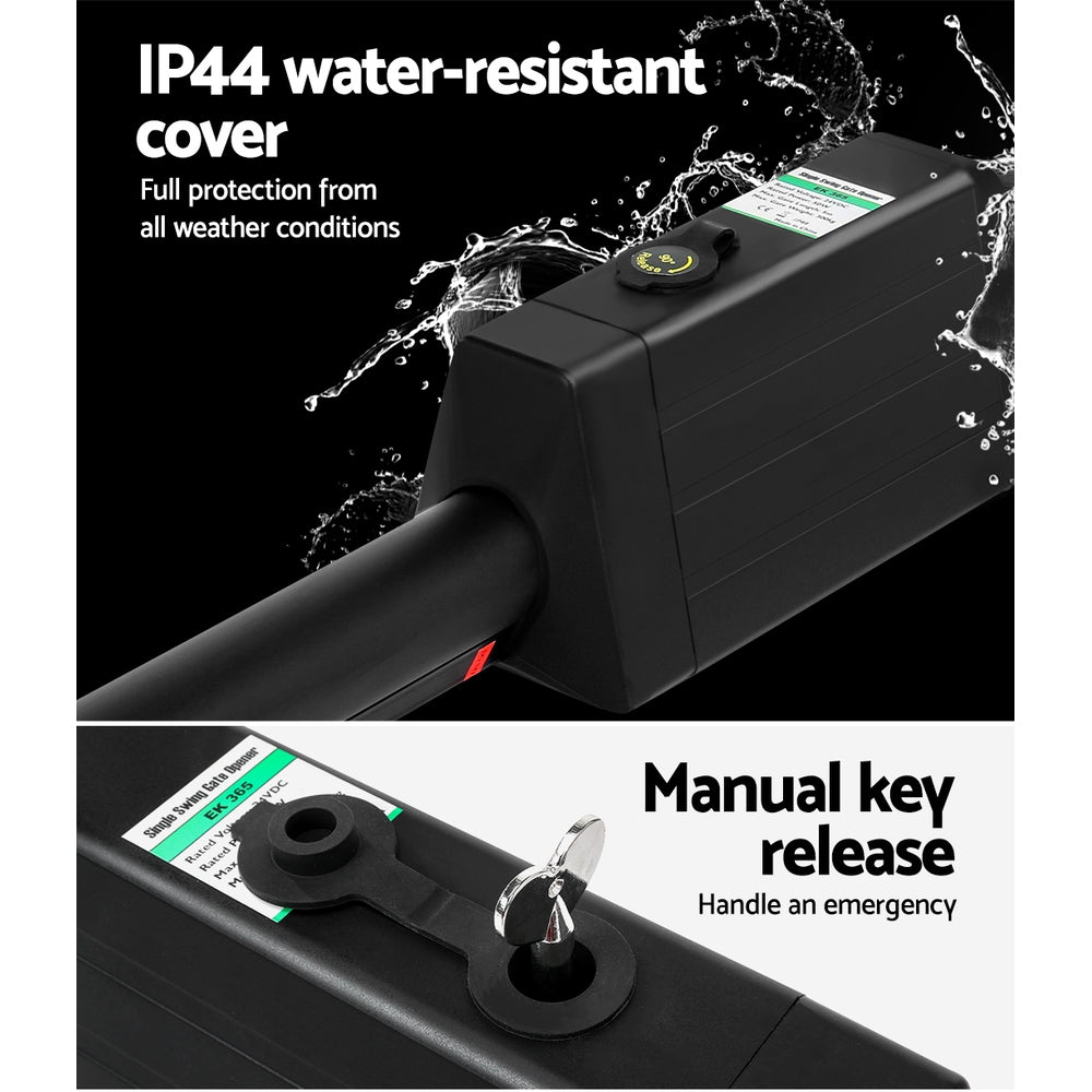 LockMaster Automatic Electric Gate Opener Single Swing Remote Control 300KG 5M Does not apply