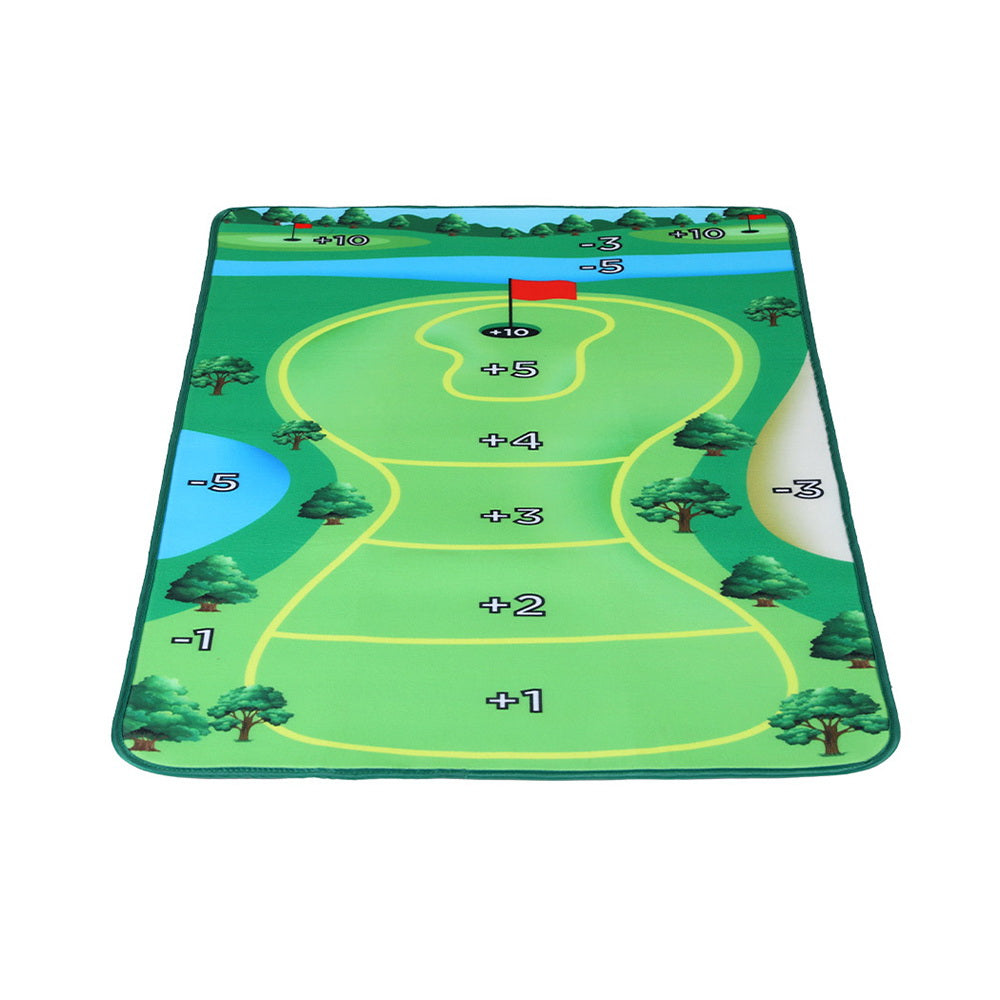 Everfit Golf Chipping Game Mat Indoor Outdoor PracticeÂ Training Aid Set Everfit