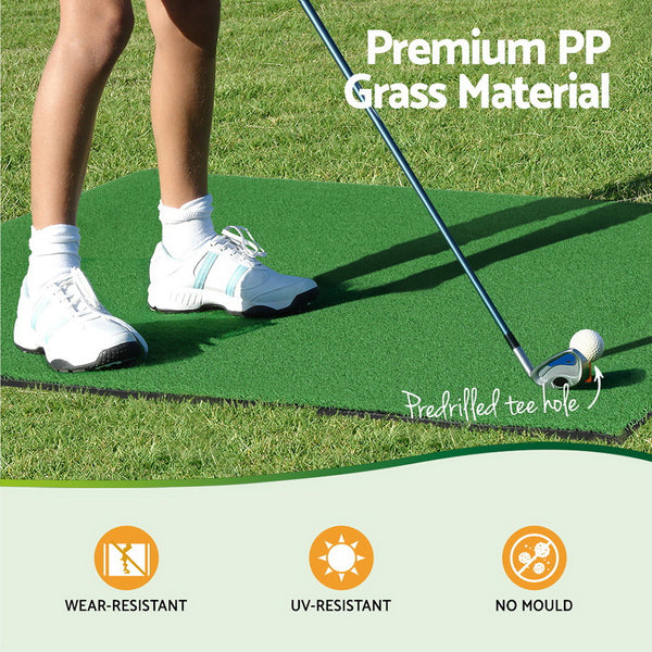 Everfit Golf Hitting Mat Portable DrivingÂ Range PracticeÂ Training Aid 100x125cm Everfit