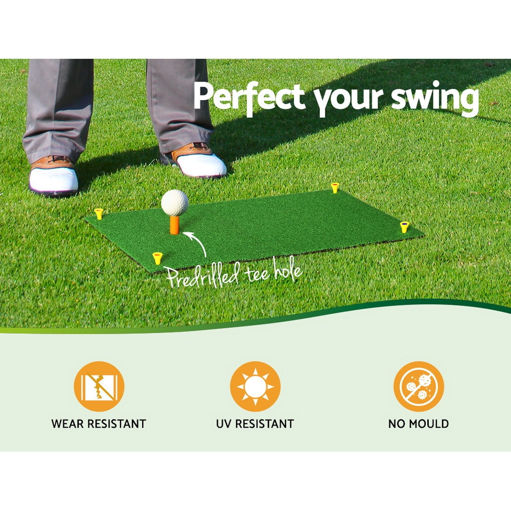 Everfit Golf Hitting Mat Portable Driving Range Practice Training Aid 60x30cm Everfit