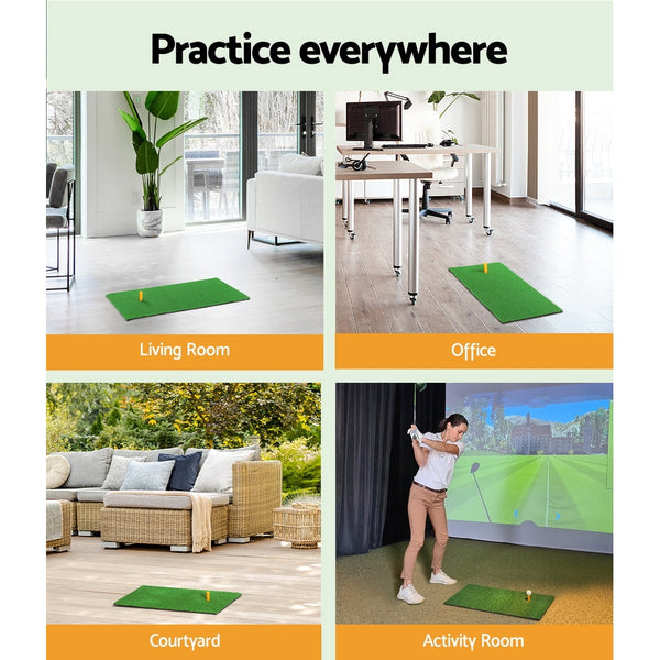 Everfit Golf Hitting Mat Portable Driving Range Practice Training Aid 60x30cm Everfit