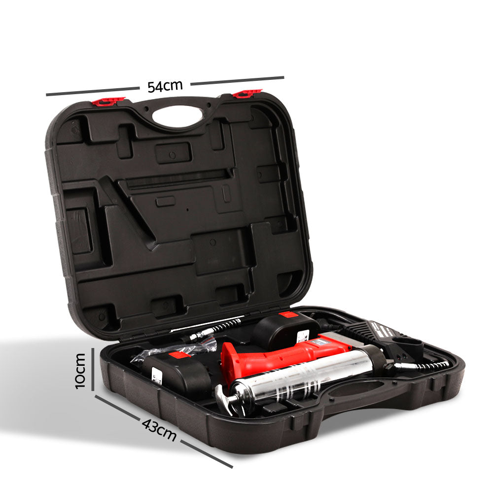 Giantz 20V Rechargeable Cordless Grease Gun - Red Giantz