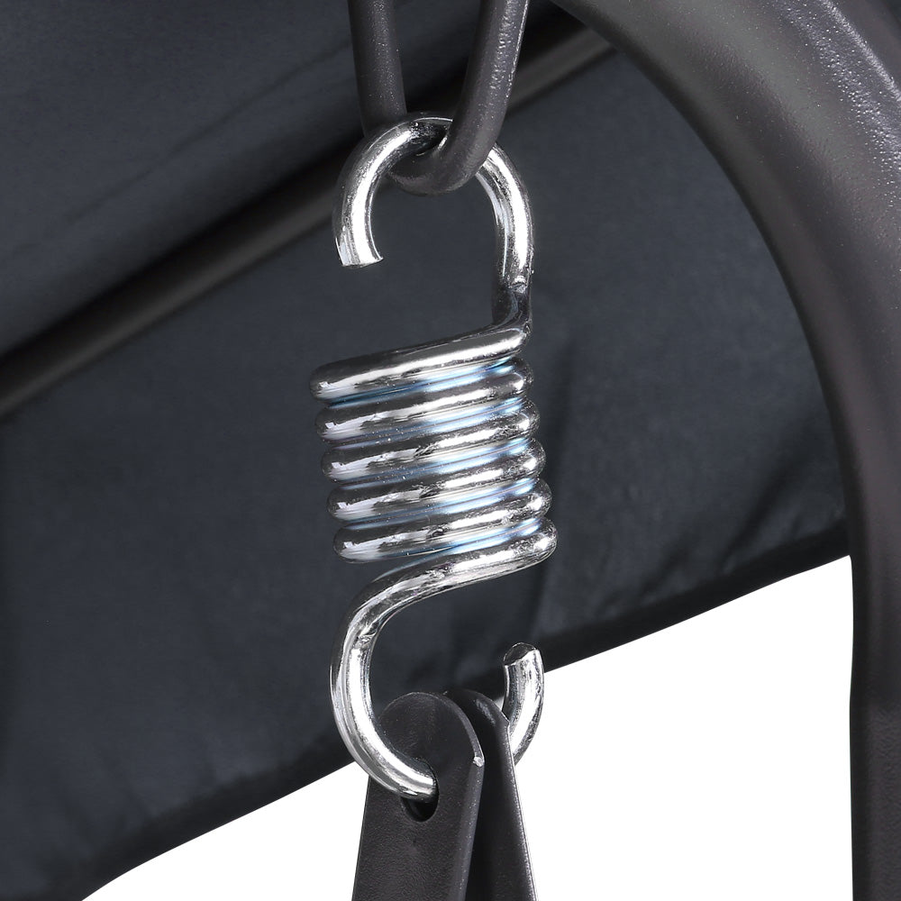 Gardeon Swing Chair with Canopy - Grey freeshipping - Awezingly
