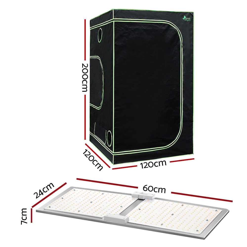 Greenfingers Grow Tent 2200W LED Grow Light Hydroponics Kits System 1.2x1.2x2M Greenfingers