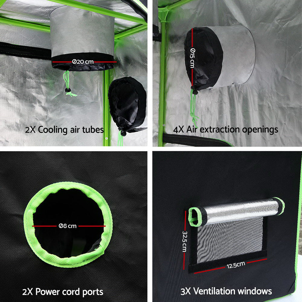 Greenfingers Grow Tent 120 x 60 x 150cm Hydroponics Indoor Kit Grow System Greenfingers