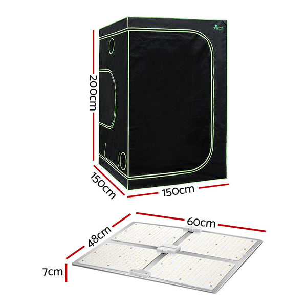 Greenfingers Grow Tent 4500W LED Grow Light Hydroponic Kits System 1.5x1.5x2M Greenfingers