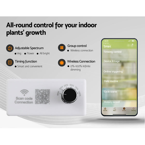 Greenfingers Grow Tent 4500W LED Grow Light Hydroponic Kits System 1.5x1.5x2M Greenfingers