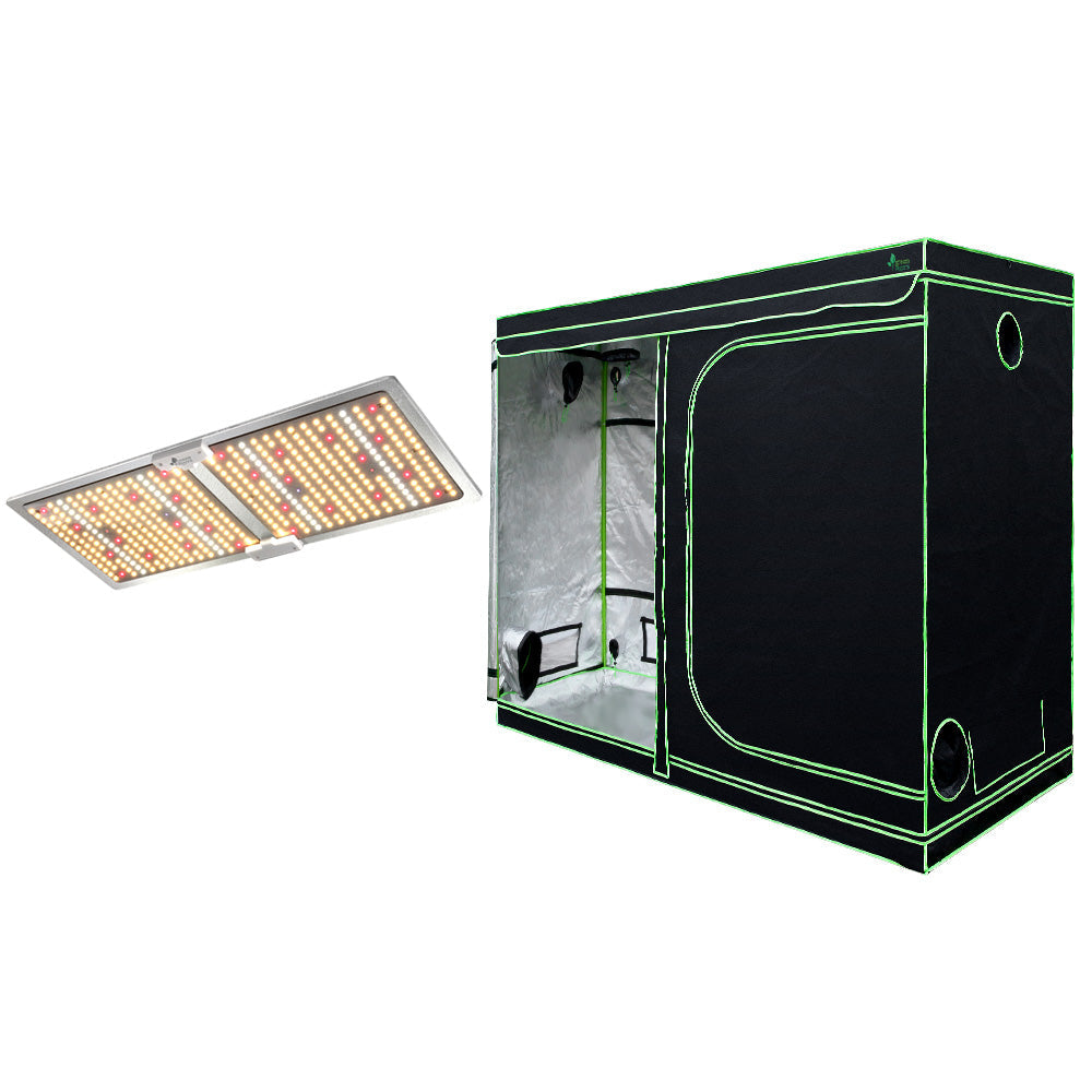 Greenfingers Grow Tent 2200W LED Grow Light Hydroponic Kit System 2.4x1.2x2M Greenfingers