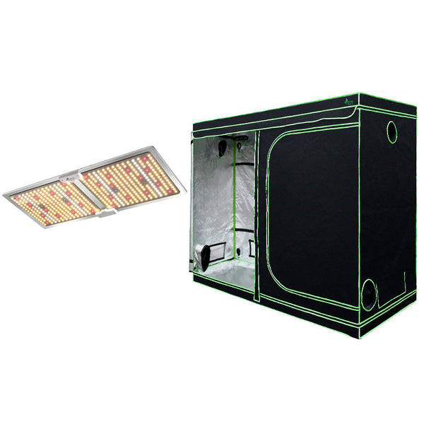 Greenfingers Grow Tent 2200W LED Grow Light Hydroponic Kit System 2.4x1.2x2M Greenfingers