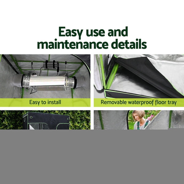Greenfingers Grow Tent 2200W LED Grow Light Hydroponic Kit System 2.4x1.2x2M Greenfingers