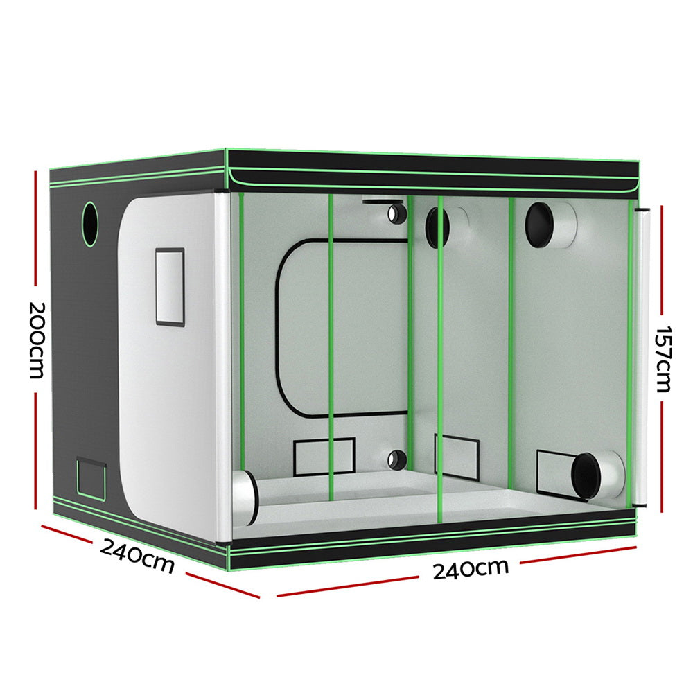 Greenfingers Grow Tent Kits 200x 200 x 200cm Hydroponics Indoor Grow System Greenfingers