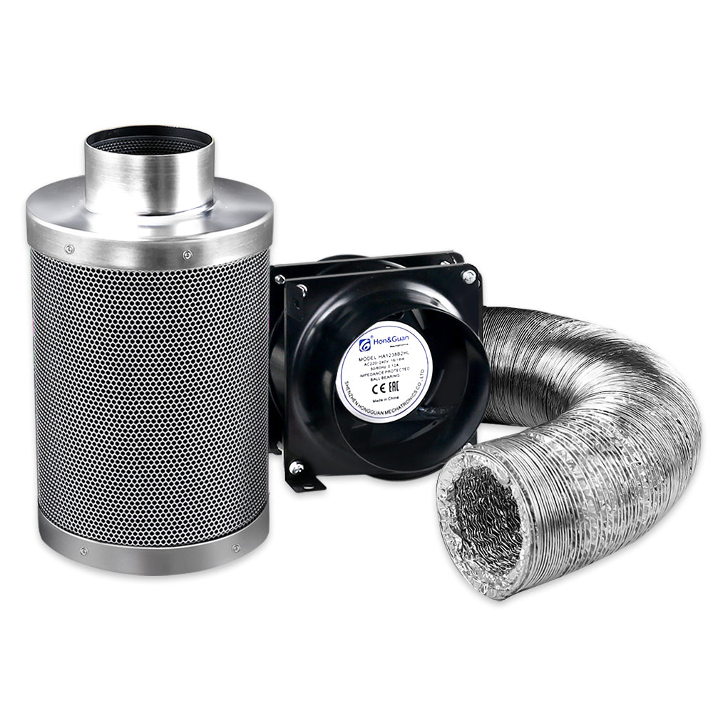 Greenfingers Ventilation Fan and Active Carbon Filter Ducting Kit Greenfingers