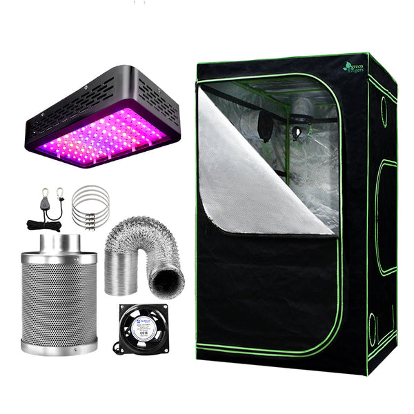 Greenfingers Grow Tent 1000W LED Grow Light 90X90X180cm Mylar 6