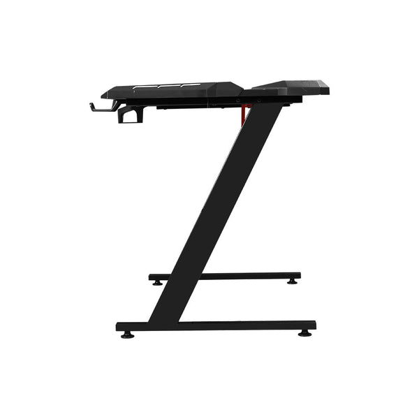 Artiss Gaming Desk Computer Desks Table Study Home Ofiice RGB LED Light 120CM Artiss