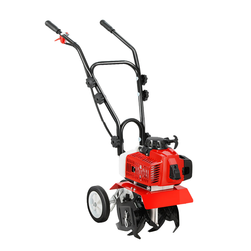Giantz 88CC Tiller Rototiller Cultivator 4 Blades Garden Soil Power Rotary Hoe Giantz